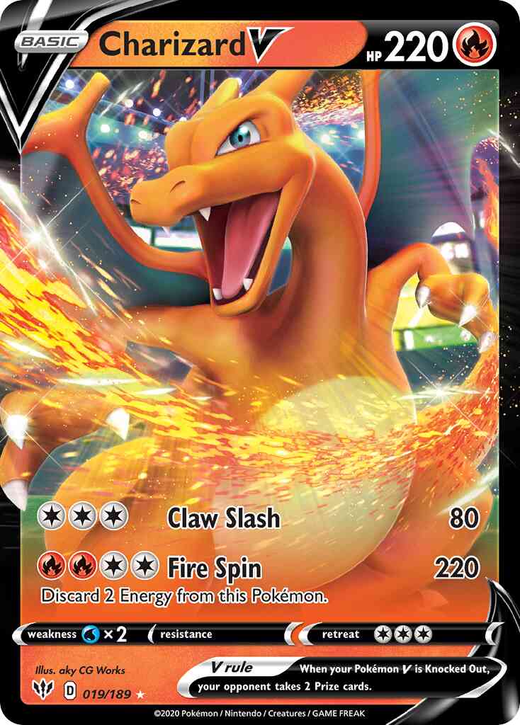 Charizard V - 019/189 - Rare Ultra [swsh3-019] [Ultra]