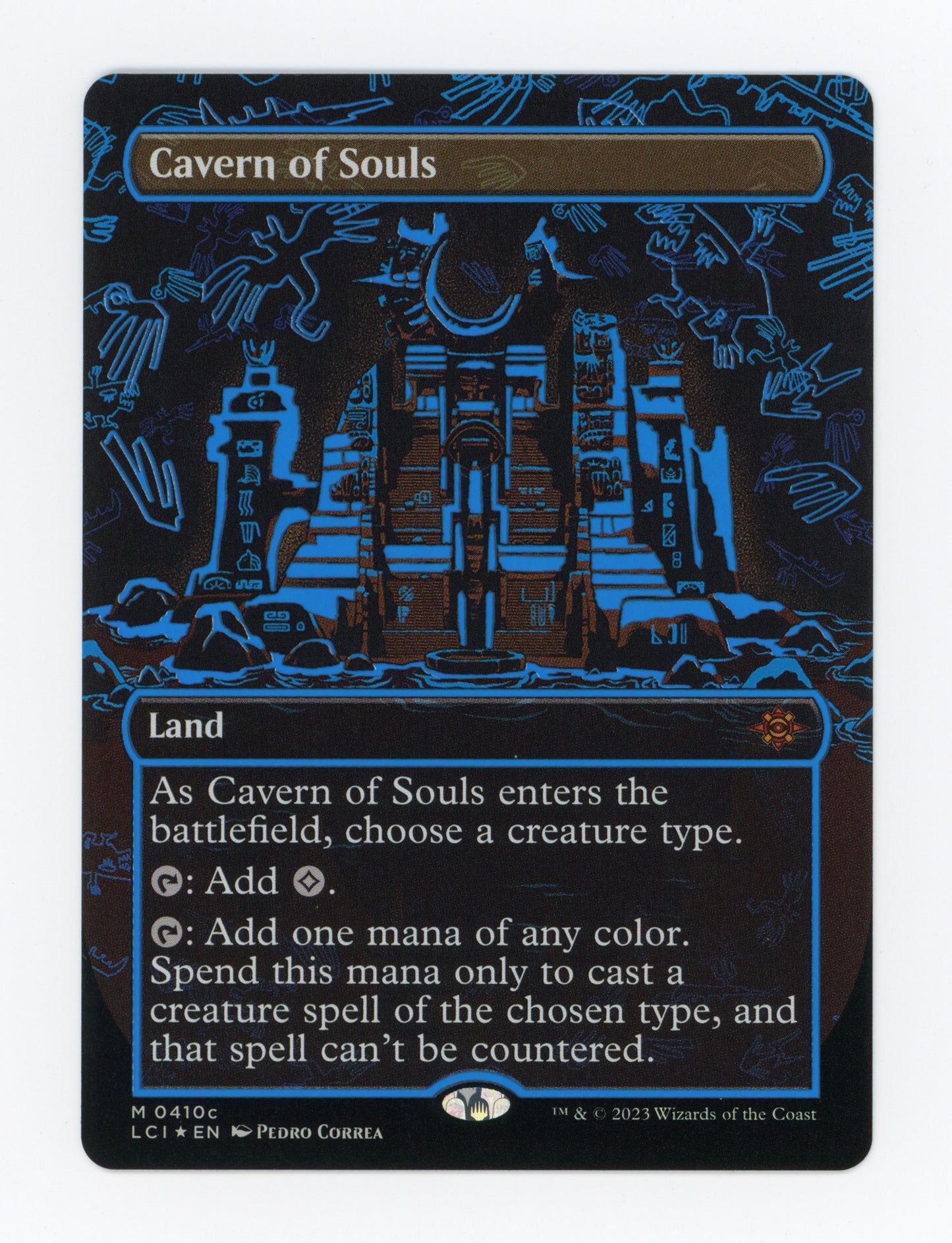 Cavern of Souls — Neon Ink Showcase|Blue|Foil — ID 18745