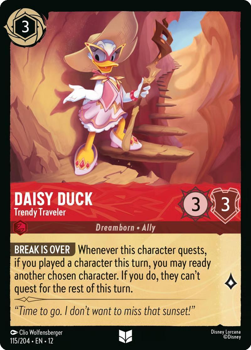 Daisy Duck - Trendy Traveler - 115/204 [Wilds Unknown] [Non-Foil]