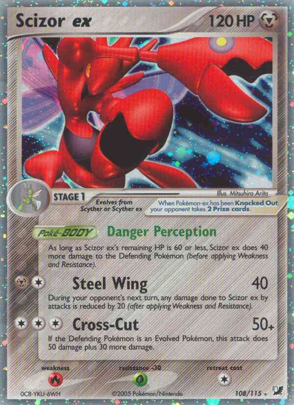 Scizor ex - 108/115 - Rare Holo EX [ex10-108] [Ultra]