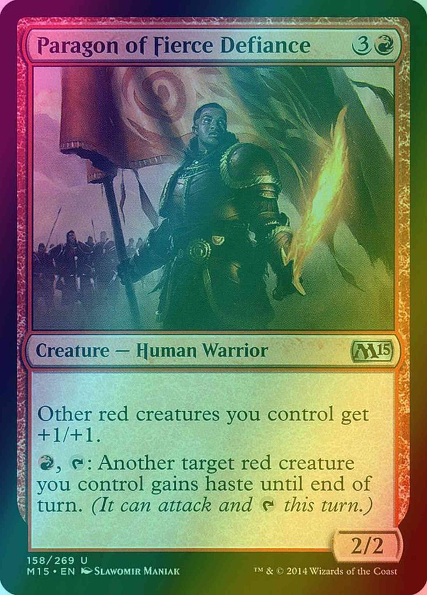 Paragon of Fierce Defiance [158] [Magic 2015] [Foil]