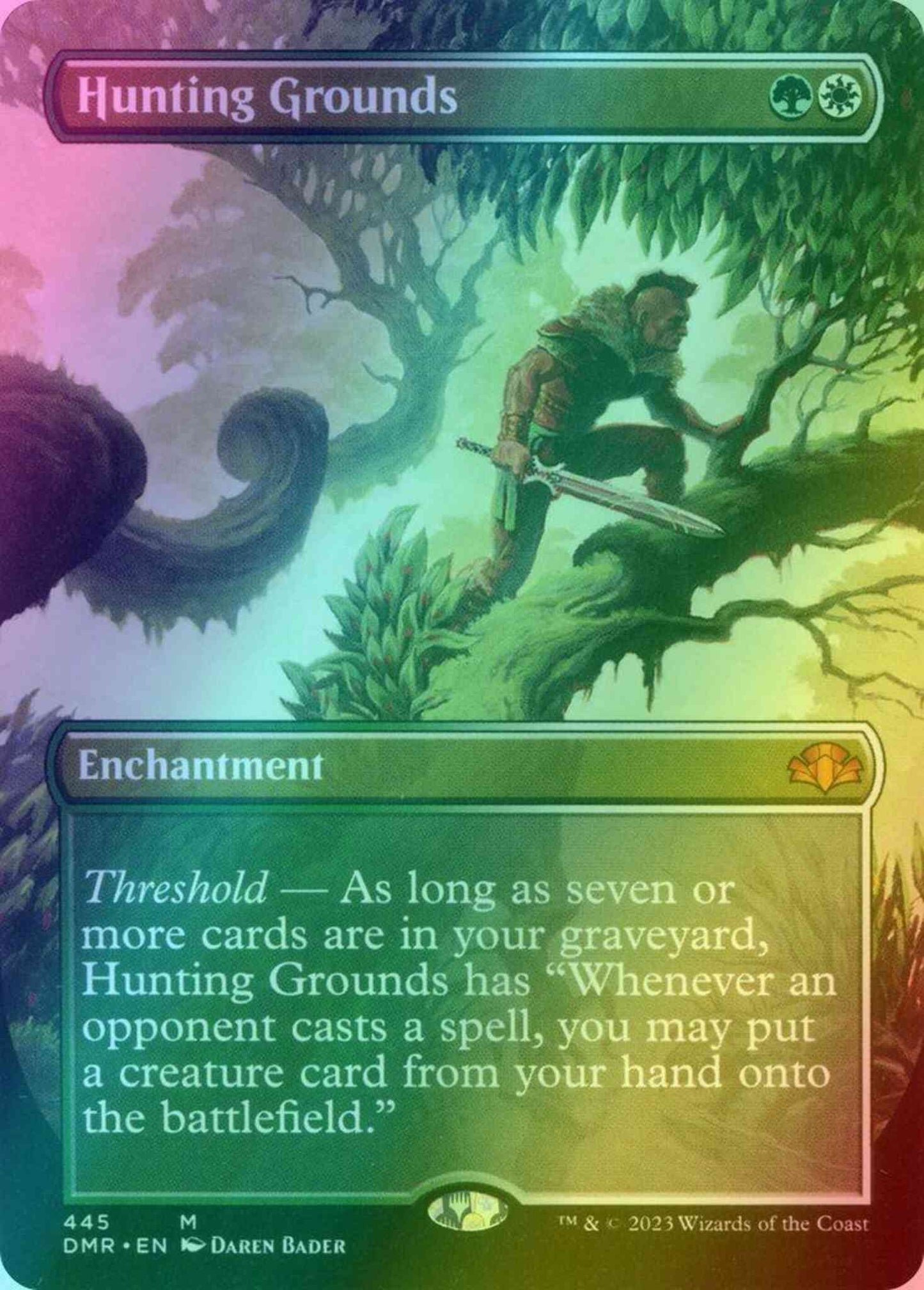 Hunting Grounds [445] [Borderless] [Dominaria Remastered] [Foil]