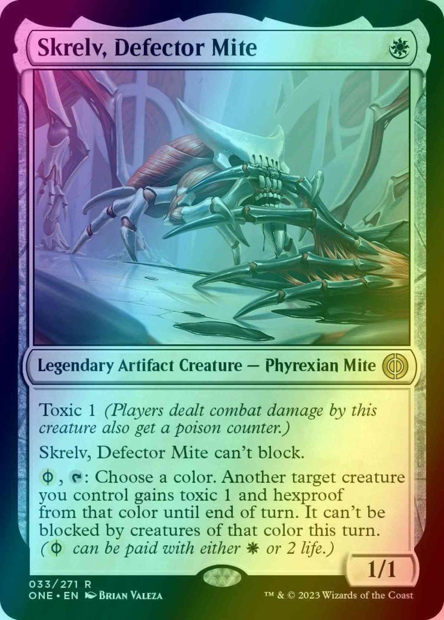 Skrelv, Defector Mite [33] [Phyrexia: All Will Be One] [Foil]