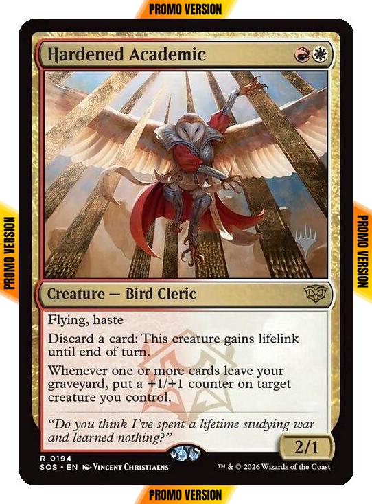 Hardened Academic [194p] [Promo Pack] [Secrets of Strixhaven Promos] [Non-Foil]