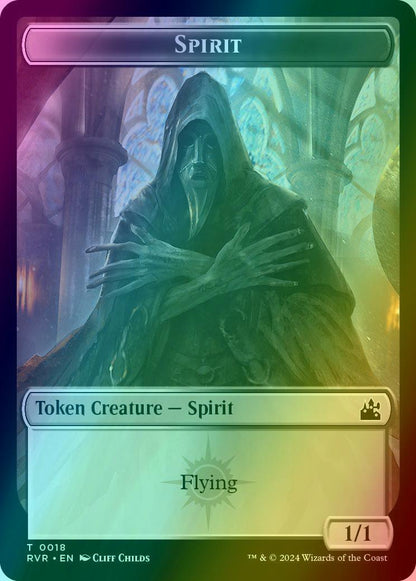 Beast Token (14) // Spirit Token (18) [Ravnica Remastered: Tokens] [Foil]