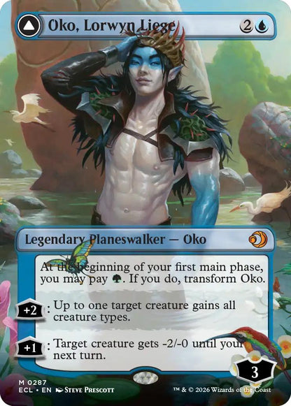 Oko, Lorwyn Liege // Oko, Shadowmoor Scion [287] [Borderless] [Lorwyn Eclipsed] [Non-Foil]