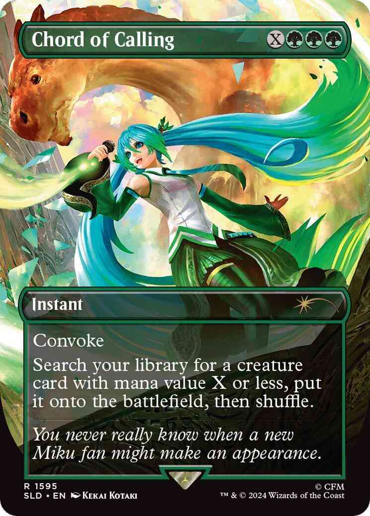 Chord of Calling [1595] [Borderless] [Hatsune Miku: Digital Sensation] [Secret Lair Drop] [Non-Foil]