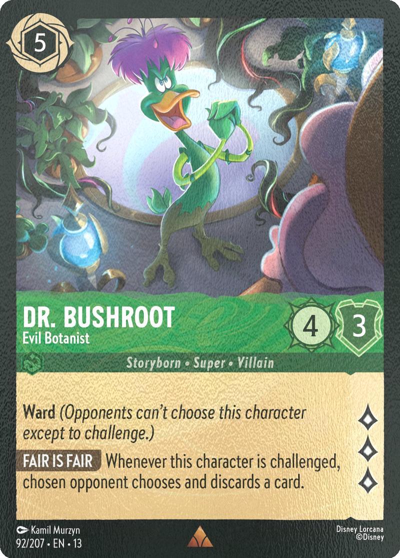 Dr. Bushroot - Evil Botanist - 92/204 [Attack of the Vine!] [Cold Foil]