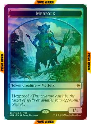 Merfolk Token (01) // Treasure Token (01) [01] [Friday Night Magic 2018] [Foil]