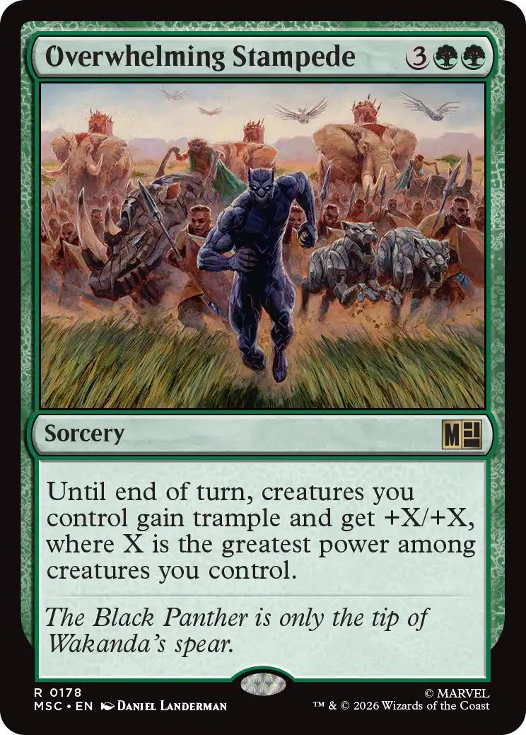 Overwhelming Stampede [178] [Marvel Super Heroes: Commander] [Non-Foil]