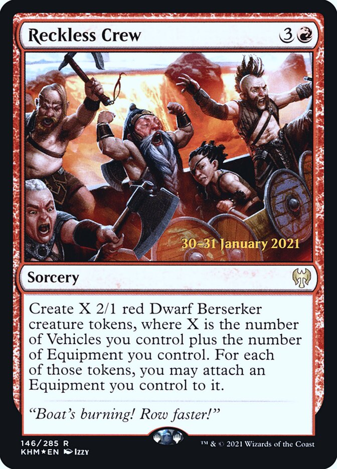 Reckless Crew [Prerelease] [146s] [Kaldheim Promos] [Foil]