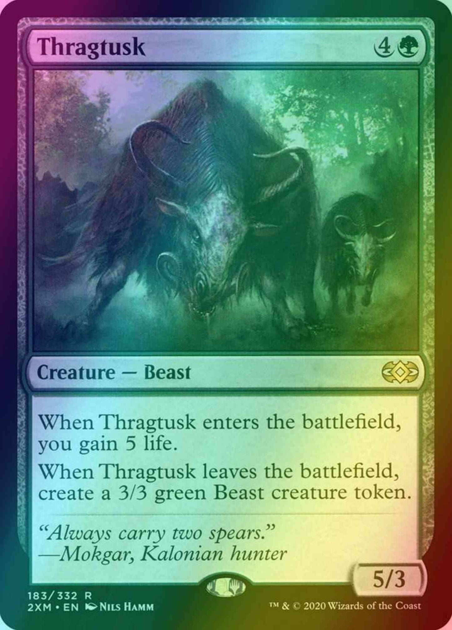 Thragtusk [183] [Double Masters] [Foil]