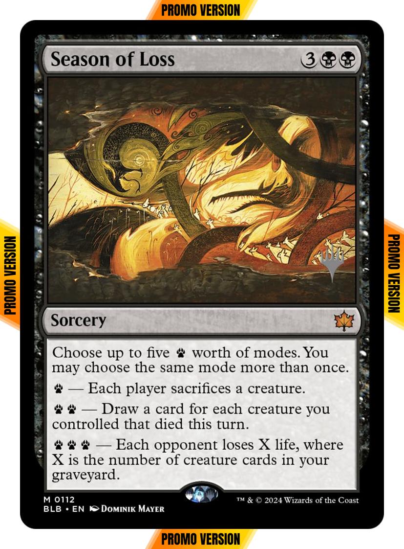 Season of Loss [112p] [Promo Pack] [Bloomburrow: Promos] [Non-Foil]
