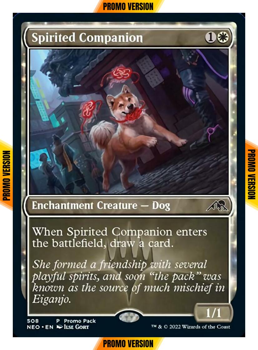 Spirited Companion [508] [Dark Frame Promo Pack] [Kamigawa: Neon Dynasty] [Non-Foil]