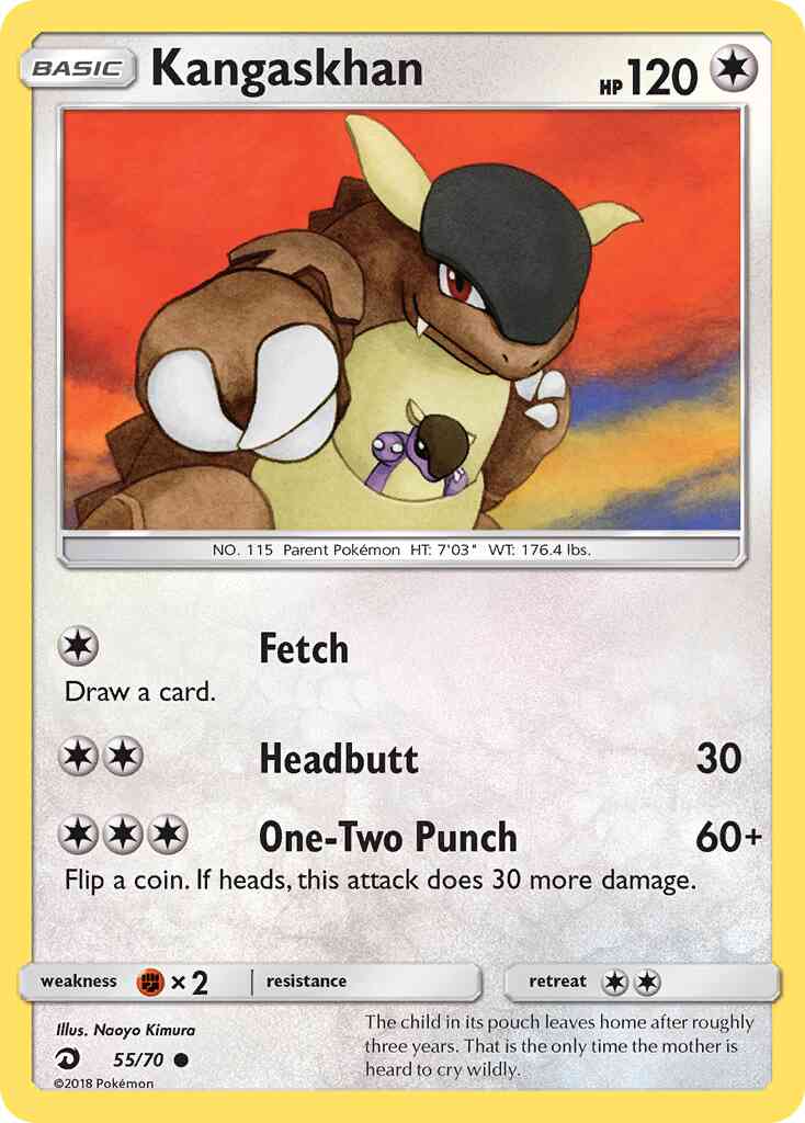 Kangaskhan - 55/70 - Common [sm75-55] [Reverse Holo]