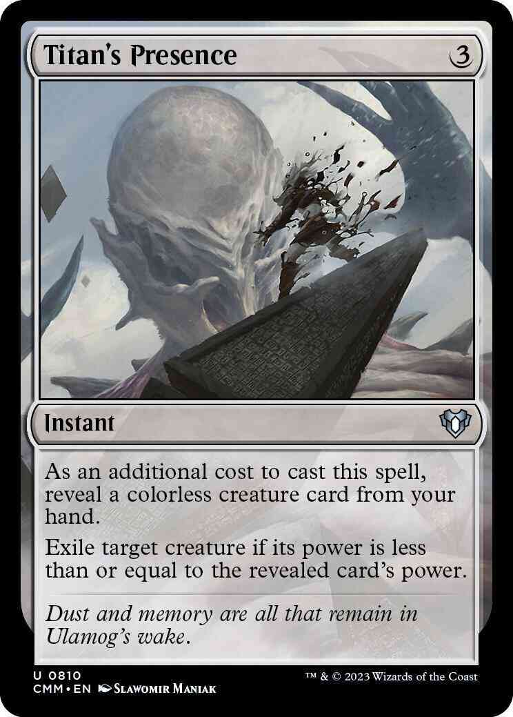Titan's Presence [810] [Commander Masters] [Non-Foil]