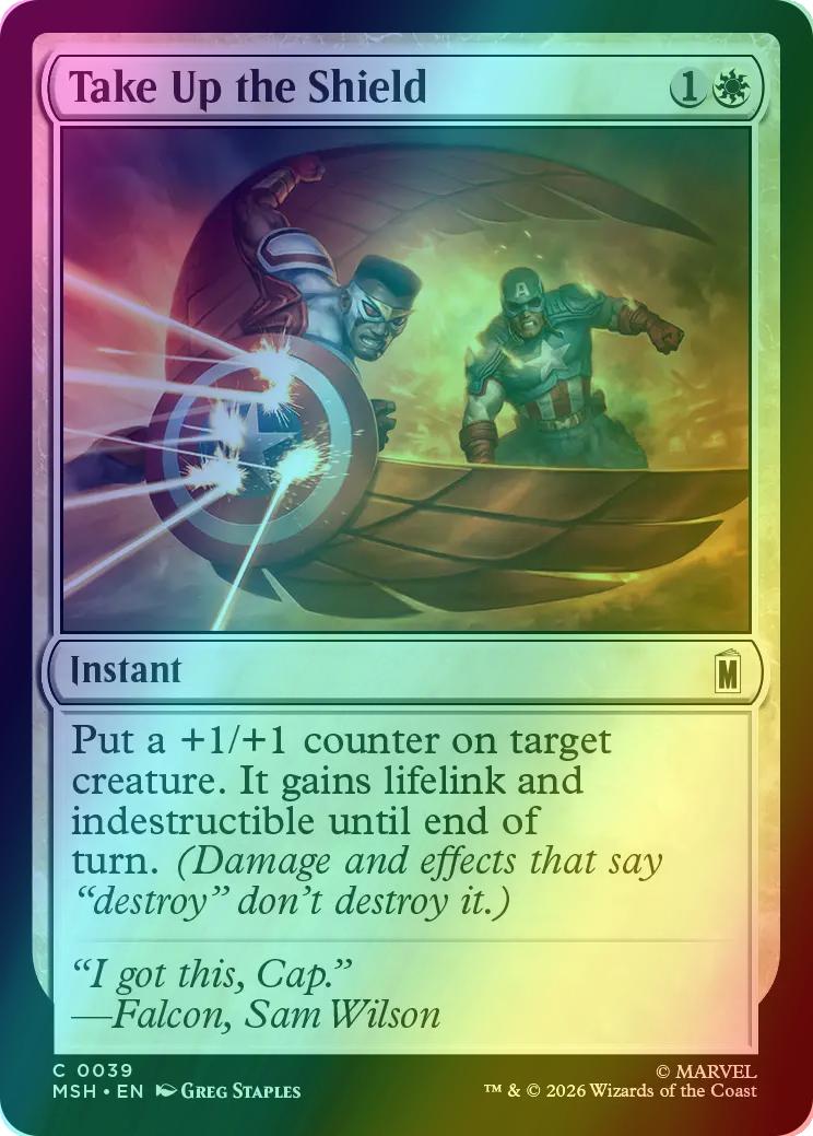 Take Up the Shield [39] [Marvel Super Heroes] [Foil]