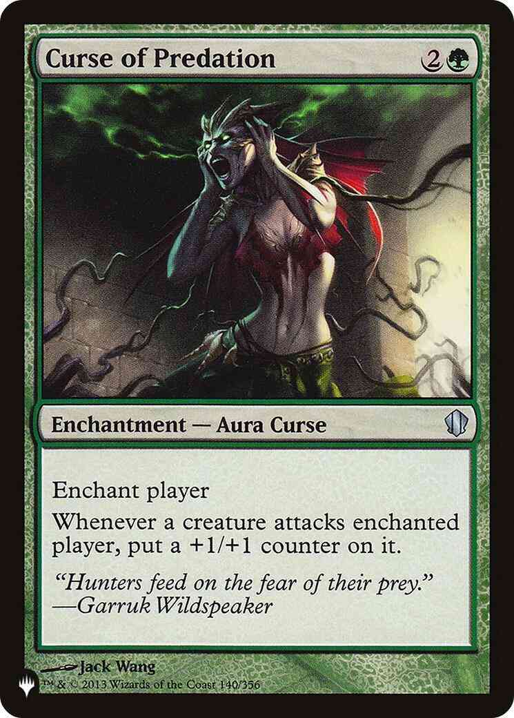 Curse of Predation [C13-140] [The List] [Non-Foil]