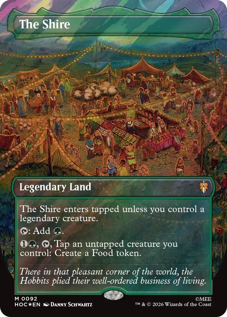The Shire [92] [Borderless] [Classic Artist] [The Hobbit: Commander] [Surge Foil]