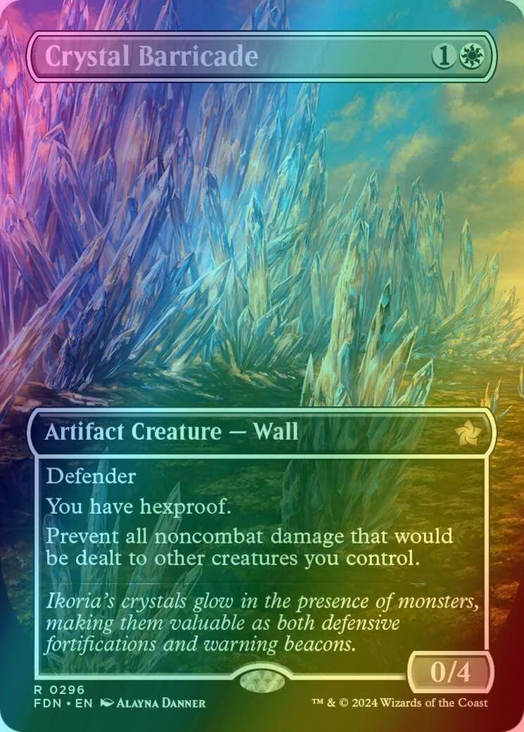 Crystal Barricade [296] [Borderless] [Foundations] [Foil]