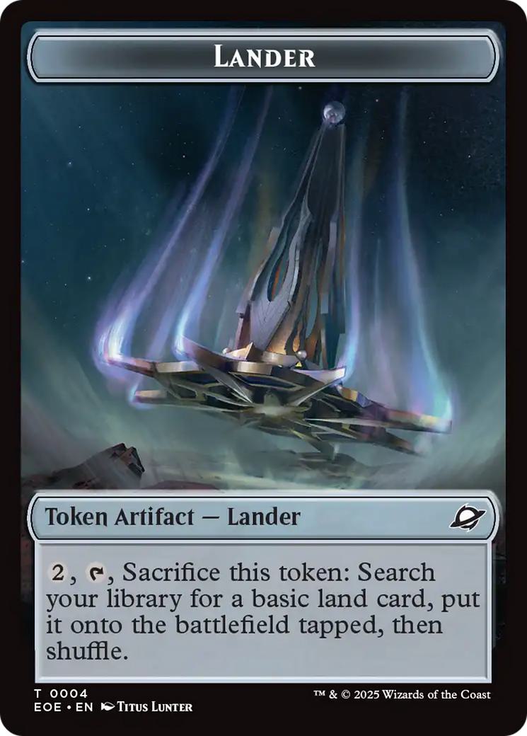 Human Soldier Token (02) // Lander Token (04) [Edge of Eternities: Tokens] [Non-Foil]