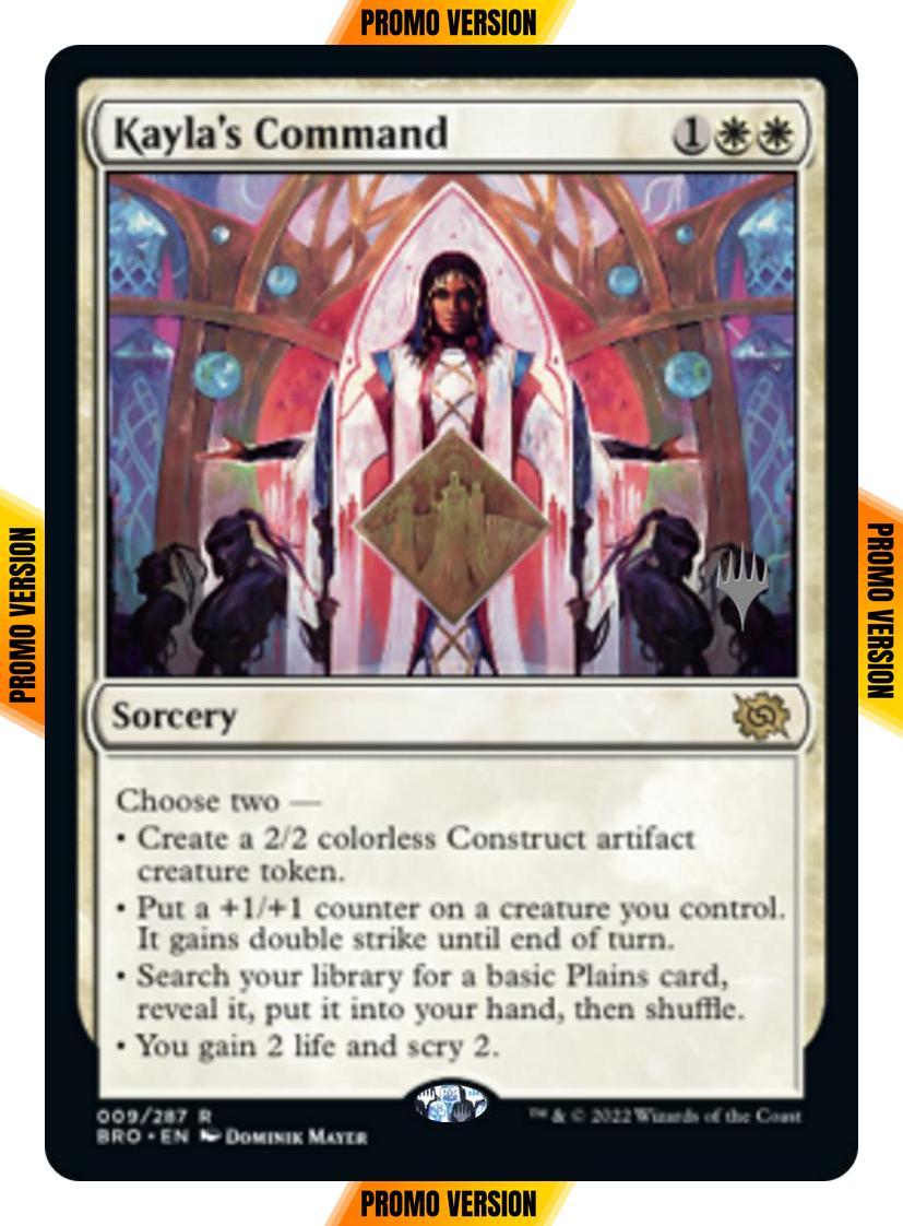 Kayla's Command [9p] [Promo Pack] [The Brothers' War: Promos] [Non-Foil]