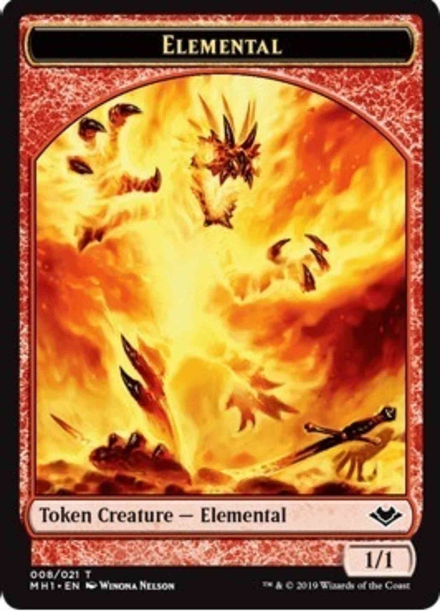 Angel Token (02) // Elemental Token (08) [Modern Horizons Tokens] [Non-Foil]