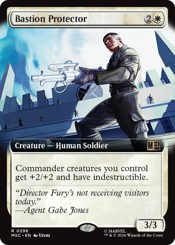 Bastion Protector [296] [Extended Art] [Marvel Super Heroes: Commander] [Non-Foil]