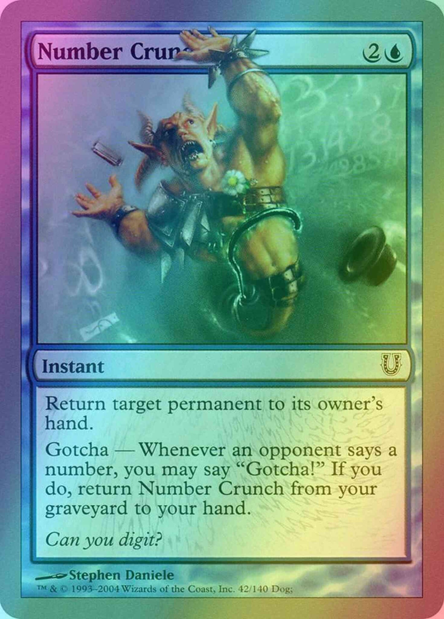 Number Crunch [42] [Unhinged] [Foil]