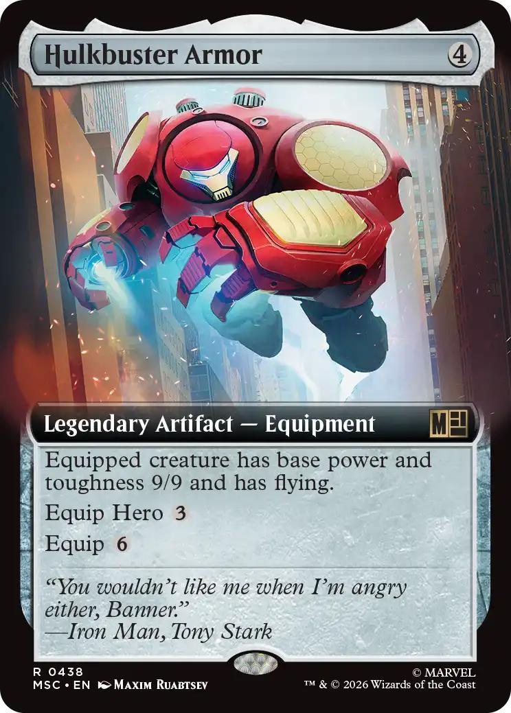 Hulkbuster Armor [438] [Extended Art] [Marvel Super Heroes: Commander] [Non-Foil]