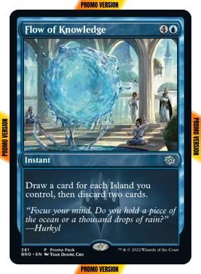 Flow of Knowledge [381] [Dark Frame Promo Pack] [The Brothers' War] [Non-Foil]