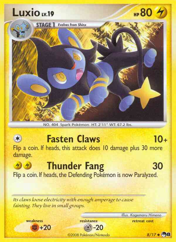Luxio - 8/17 - Uncommon [pop8-8] [Holo]