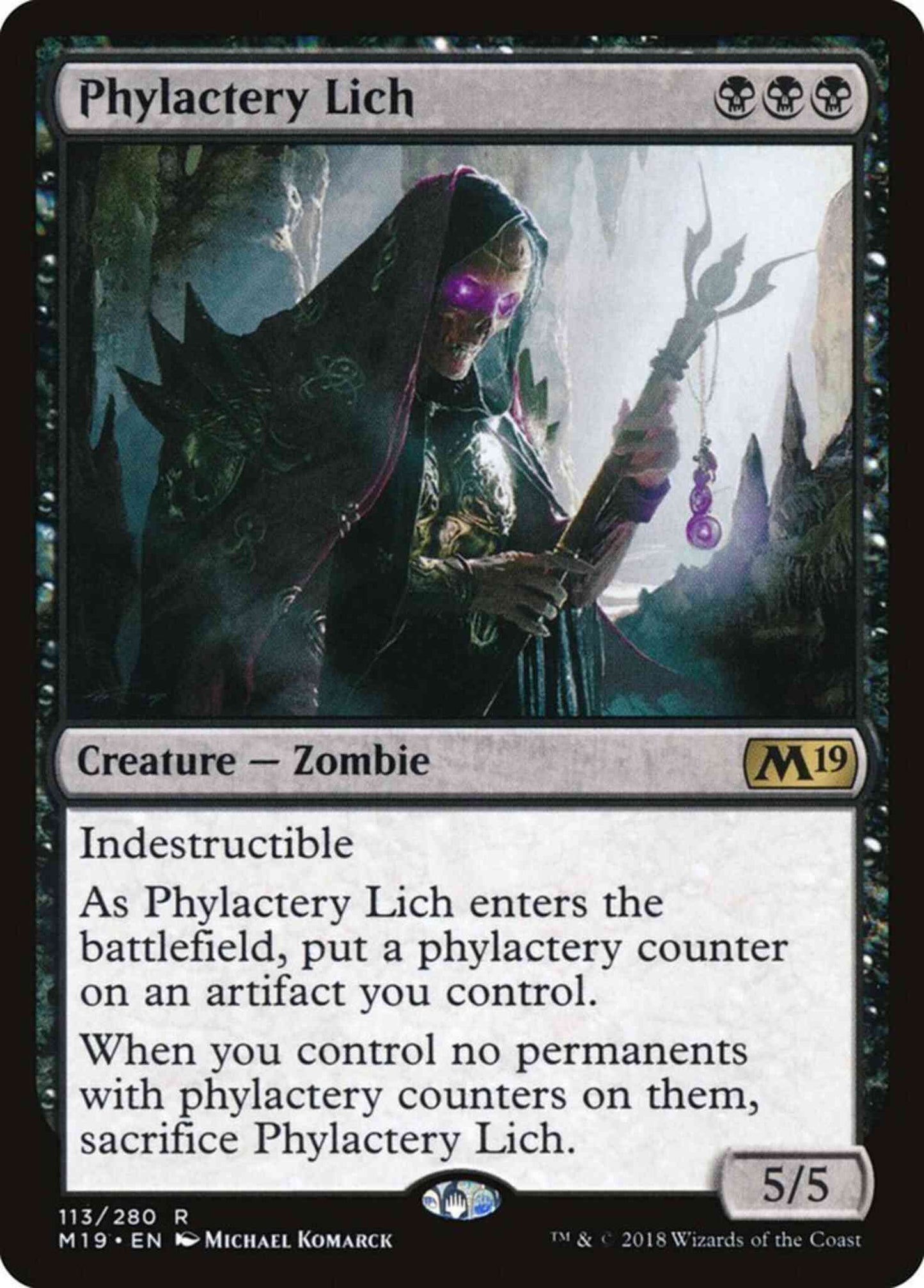 Phylactery Lich [113] [Core Set 2019] [Non-Foil]