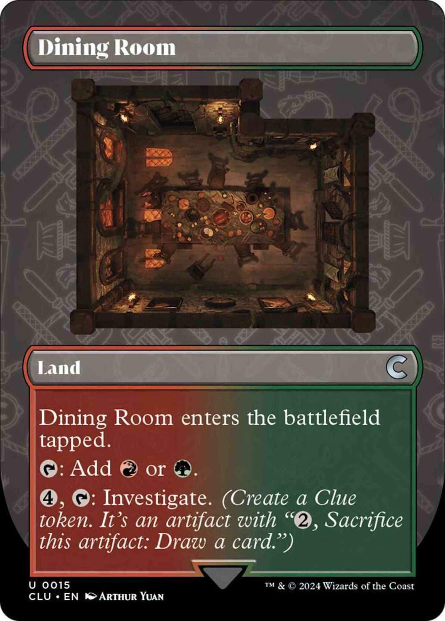 Dining Room [15] [Borderless] [Ravnica: Clue Edition] [Non-Foil]