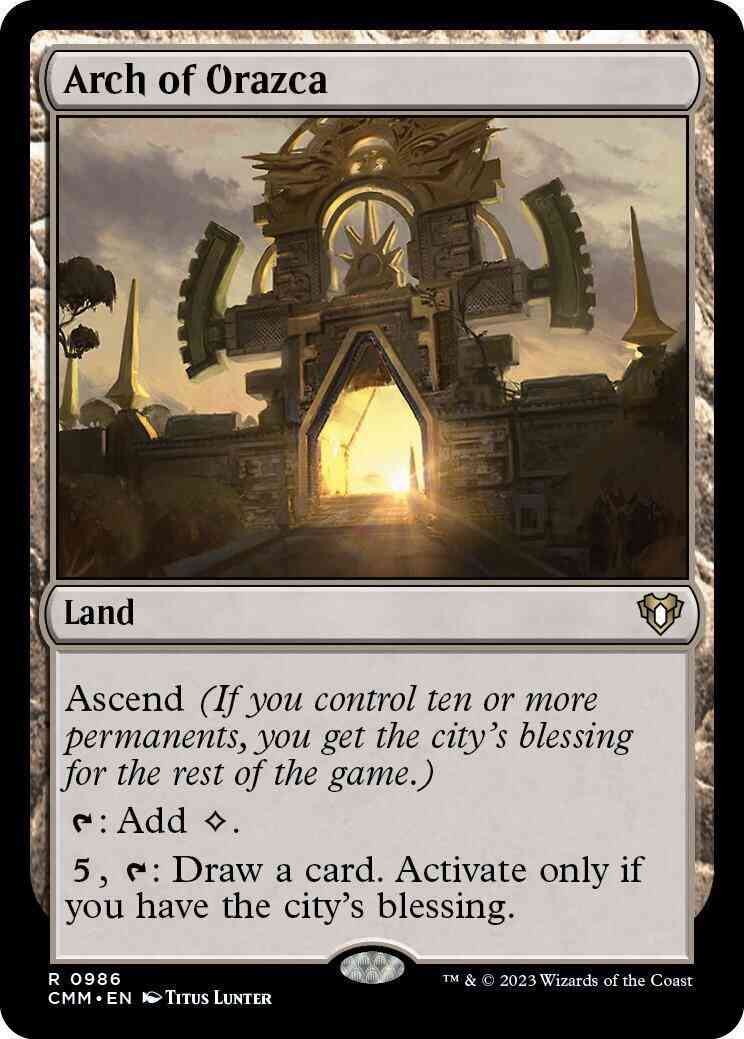 Arch of Orazca [986] [Commander Masters] [Non-Foil]