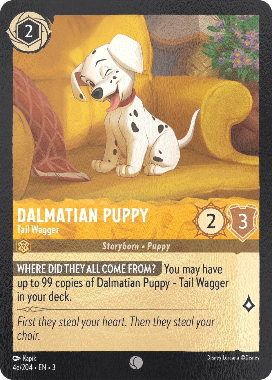Dalmatian Puppy - Tail Wagger - 4e/204 [Into the Inklands] [Cold Foil]
