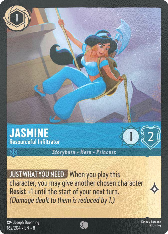 Jasmine - Resourceful Infiltrator - 162/204 [Reign of Jafar] [Cold Foil]