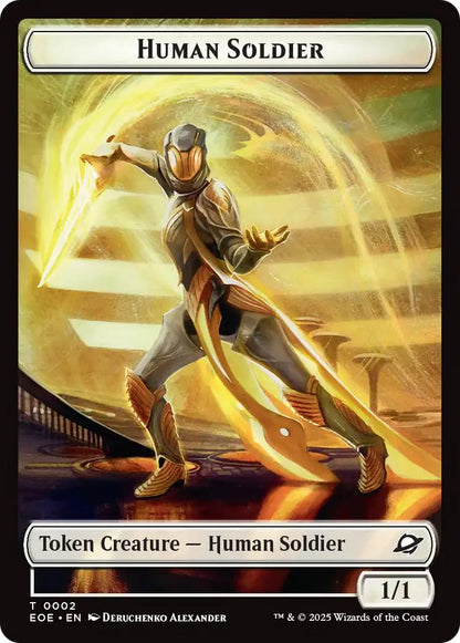 Human Soldier Token (02) // Lander Token (08) [Edge of Eternities: Tokens] [Non-Foil]