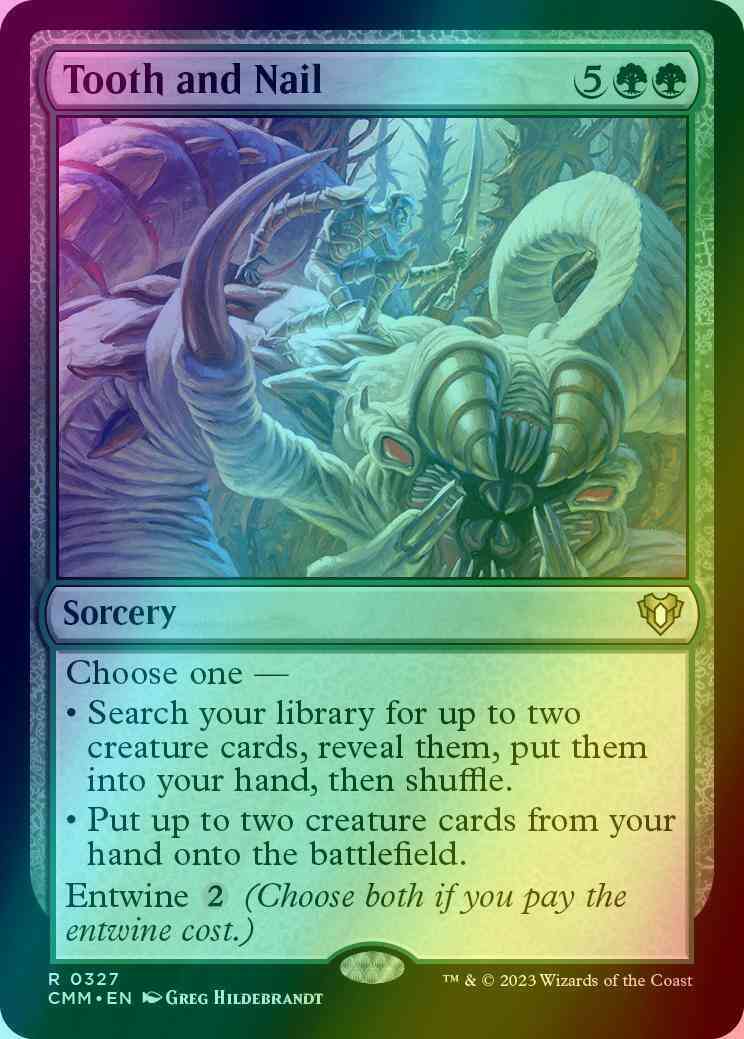 Tooth and Nail [327] [Commander Masters] [Foil]