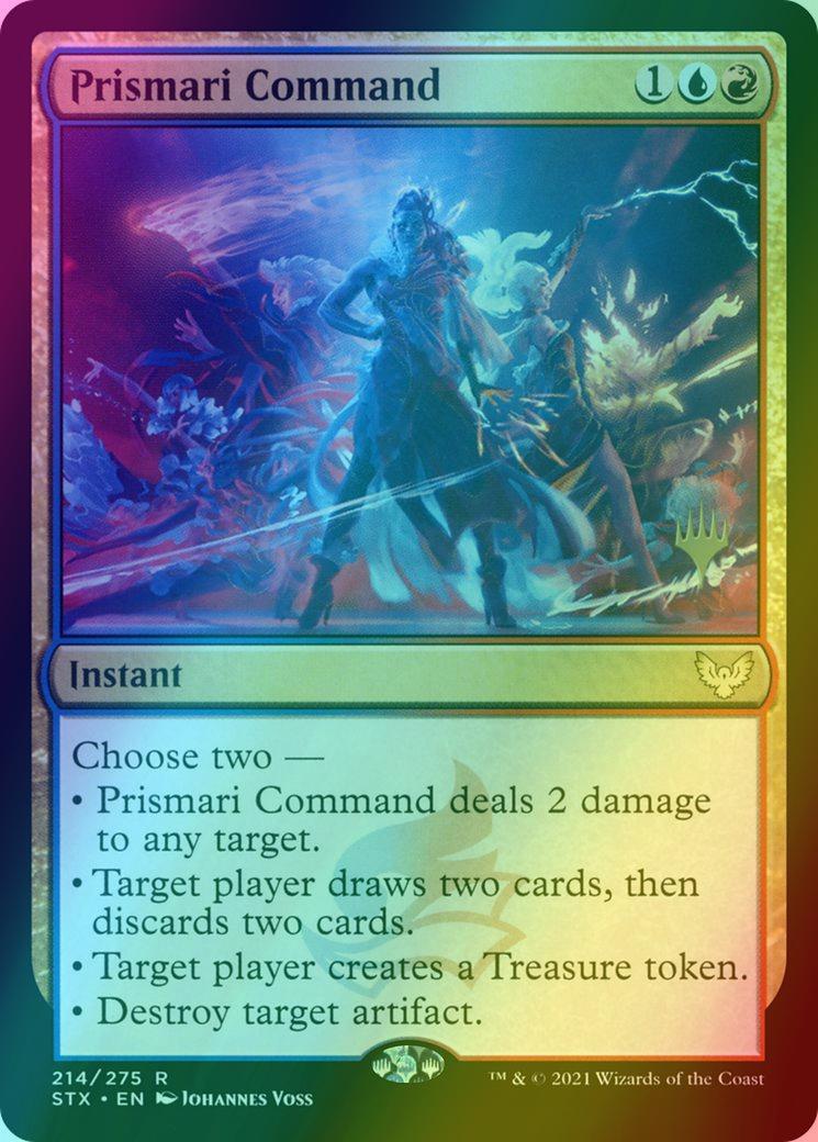 Prismari Command [Promo Pack] [214p] [Strixhaven: School of Mages Promos] [Foil]
