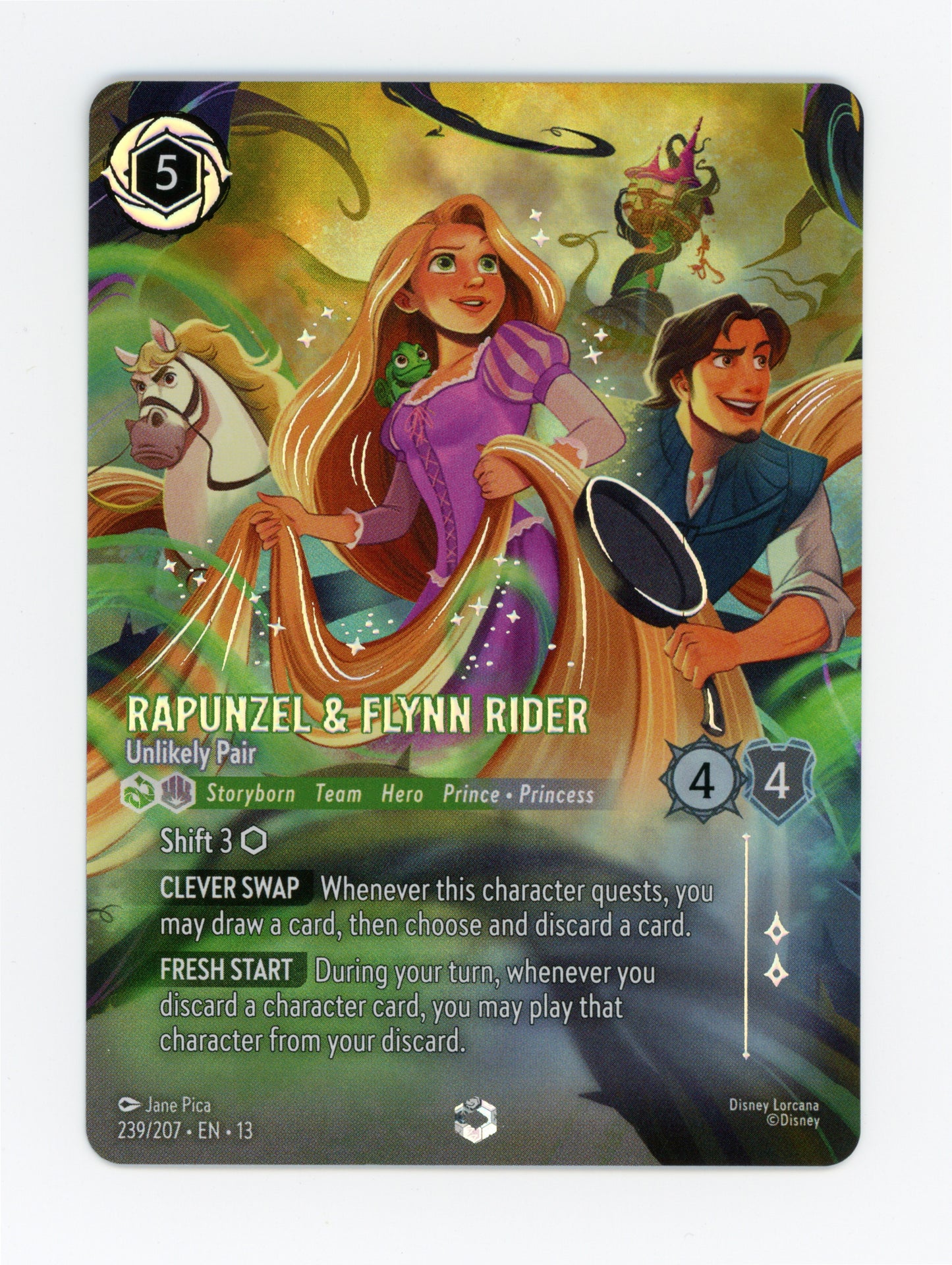 Rapunzel & Flynn Rider - Unlikely Pair — Enchanted|Holofoil — ID 19748