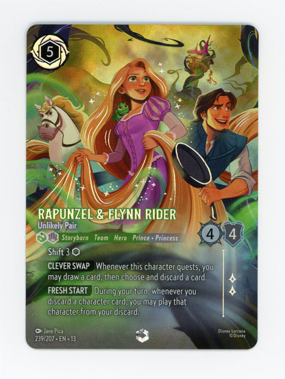 Rapunzel & Flynn Rider - Unlikely Pair — Enchanted|Holofoil — ID 19748