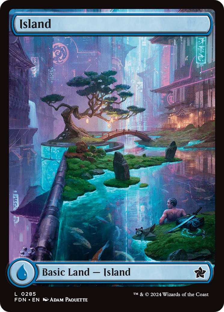 Island [285] [Full Art] [Foundations] [Non-Foil]