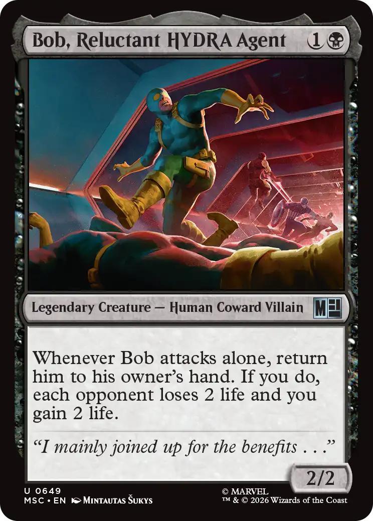 Bob, Reluctant HYDRA Agent [649] [Jumpstart] [Marvel Super Heroes: Commander] [Non-Foil]
