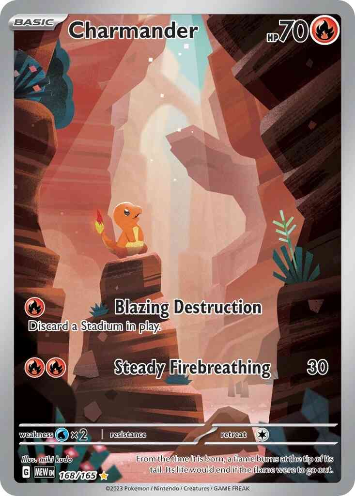 Charmander - 168/165 - Illustration Rare [sv035-168] [Ultra]