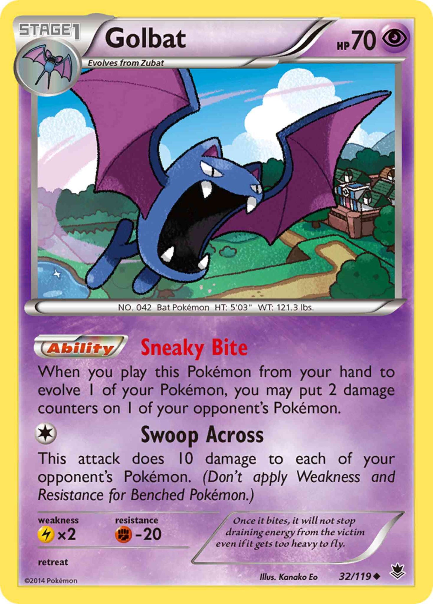 Golbat - 32/119 - Uncommon [xy4-32] [Non-Holo]