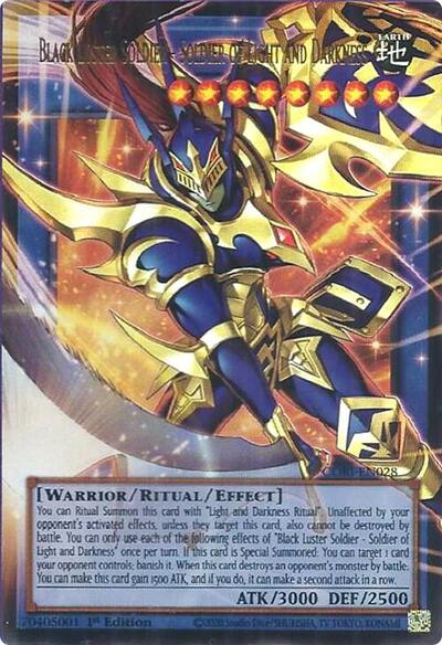 Black Luster Soldier - Soldier of Light and Darkness - Extended Art - CORI-EN028 - Ultra Rare - 1st Edition