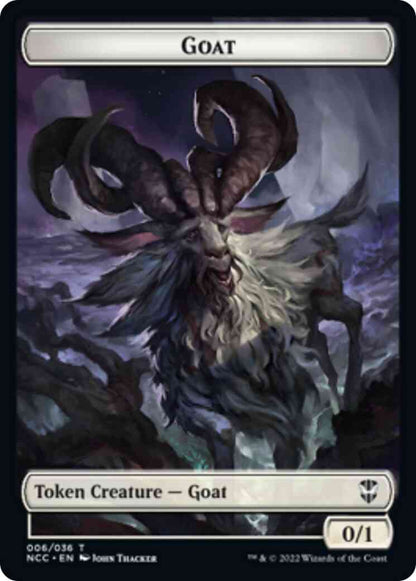 Goat Token (06) // Zombie Token (16) [Streets of New Capenna: Commander: Tokens] [Non-Foil]