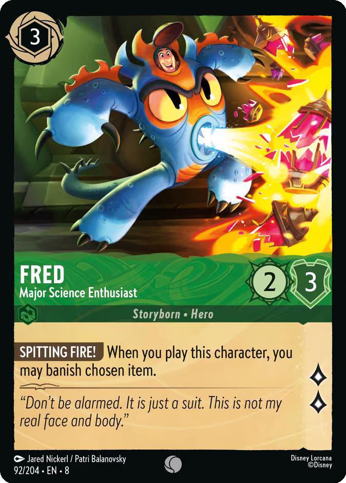 Fred - Major Science Enthusiast - 92/204 [Reign of Jafar] [Non-Foil]