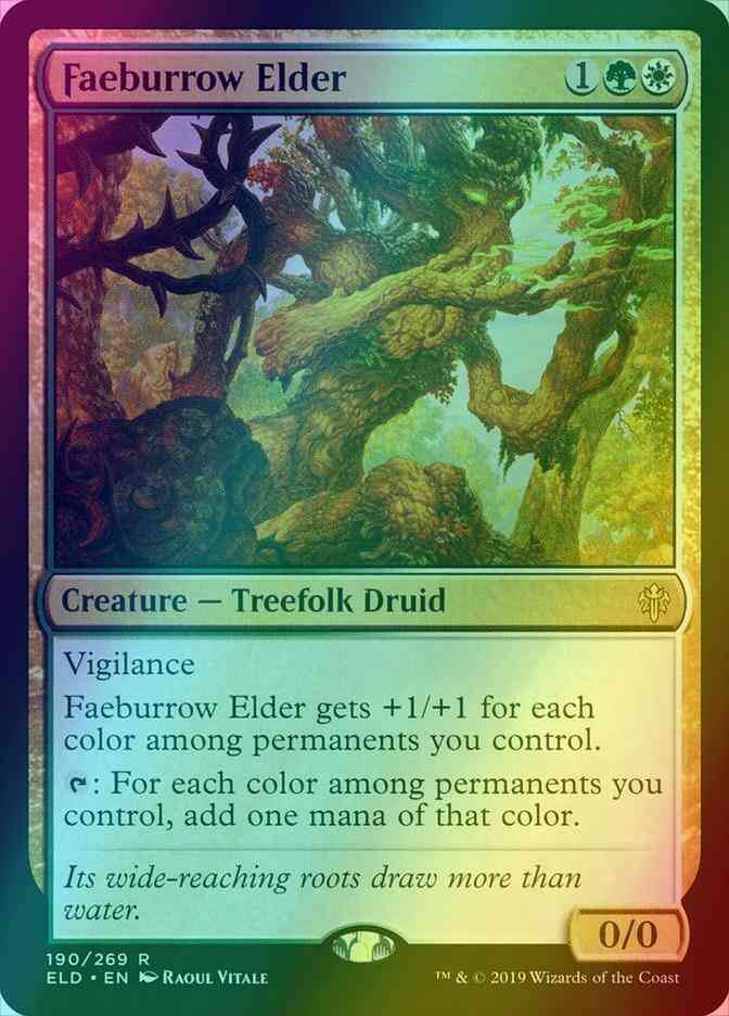 Faeburrow Elder [190] [Throne of Eldraine] [Foil]